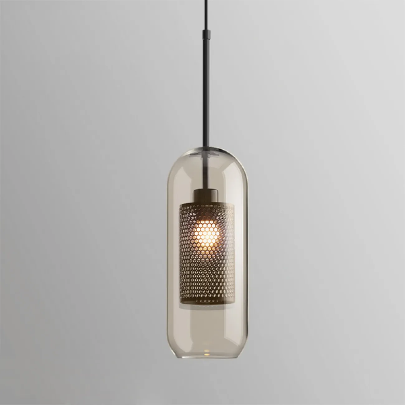Подвесной светильник CATCH AMBER Pear S D25 от ImperiumLoft