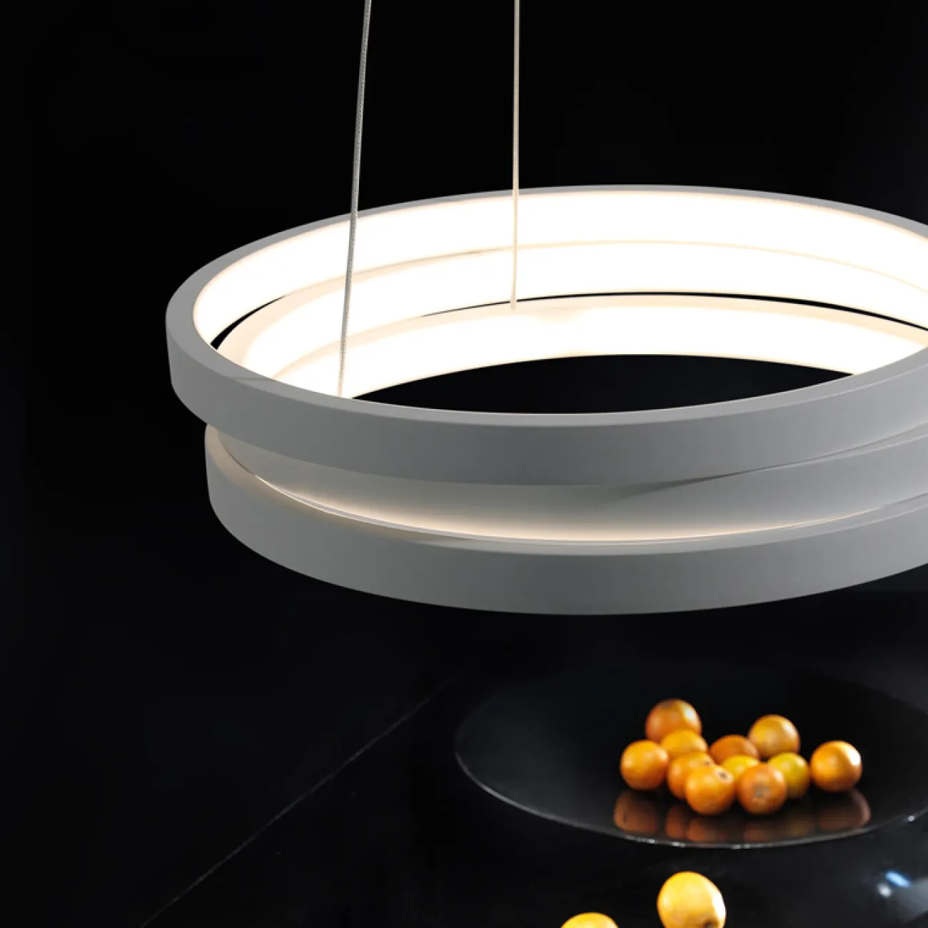 Подвесной кольцевой светильник GALO  D42,5 White от ImperiumLoft