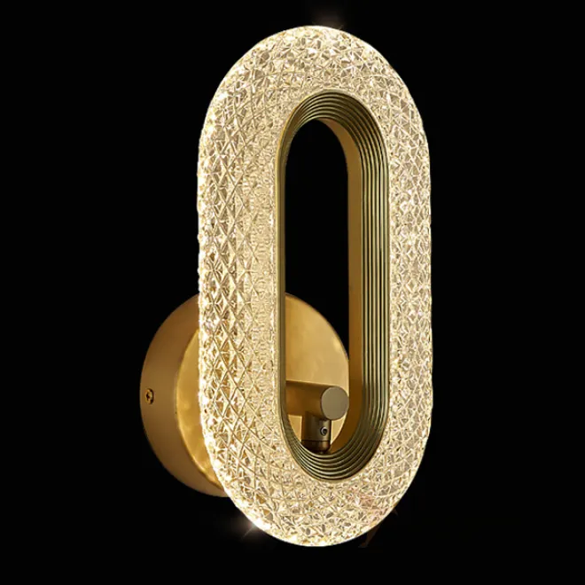 Серия настенных светодиодных светильников с кольцевидными плафонами с панцирной поверхностью KEZIA B WALL L1