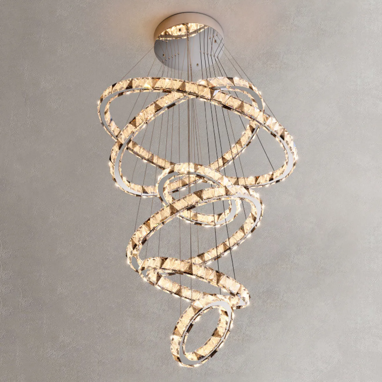 Подвесная люстра ALEKSANDRIN D50+60+80+50+100+50 от ImperiumLoft