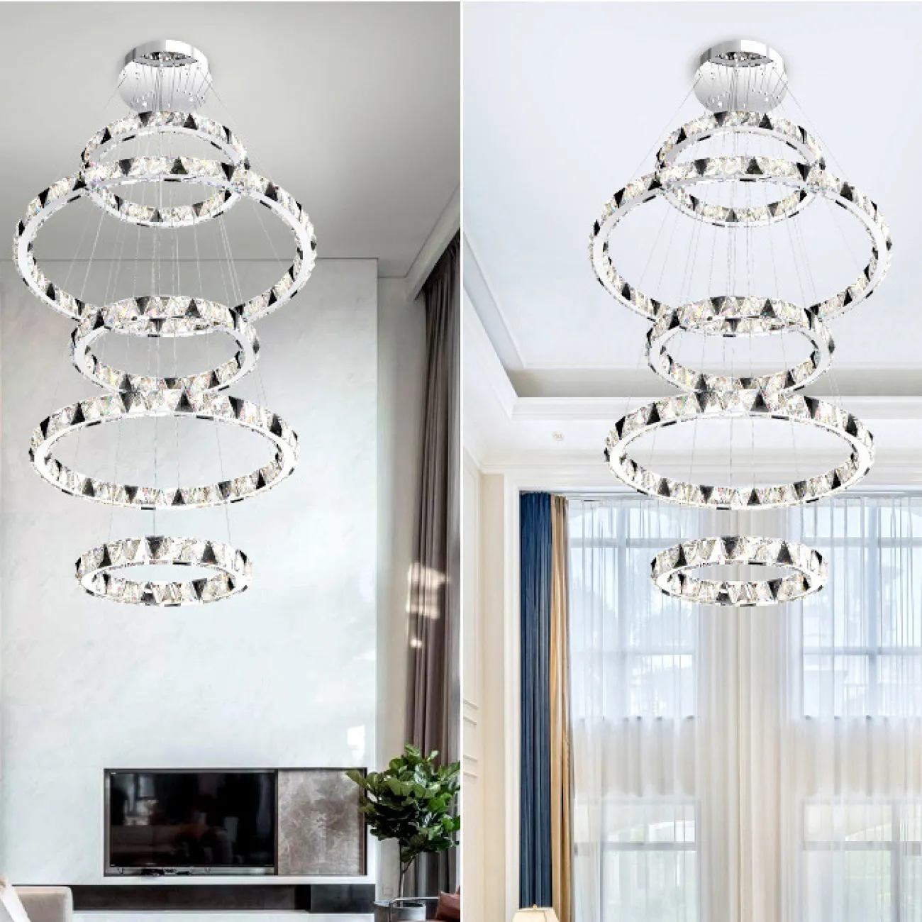 Подвесная люстра ALEKSANDRIN D50+60+80+50+100+50 от ImperiumLoft