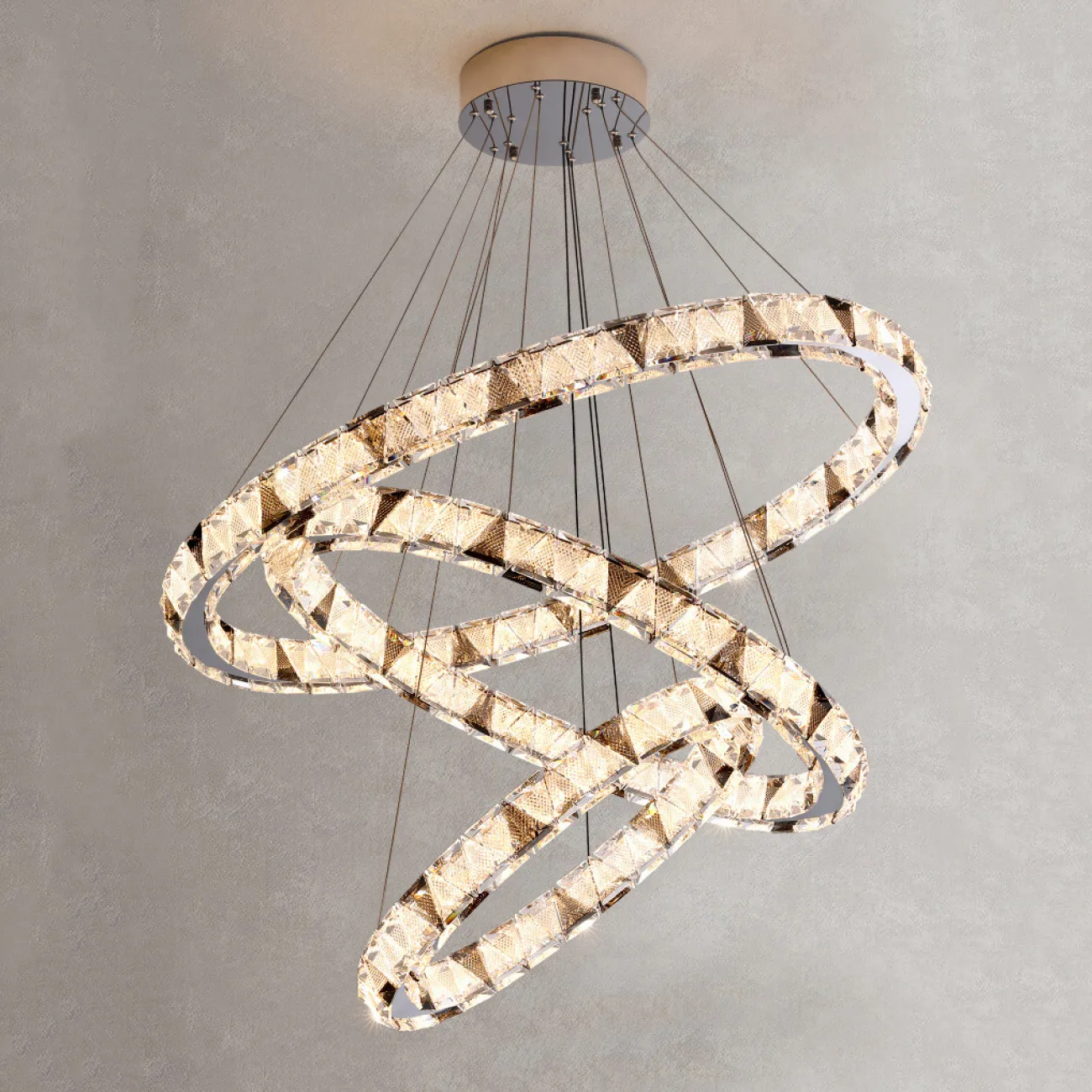 Подвесная люстра ALEKSANDRIN D50+60+80+50+100+50 от ImperiumLoft