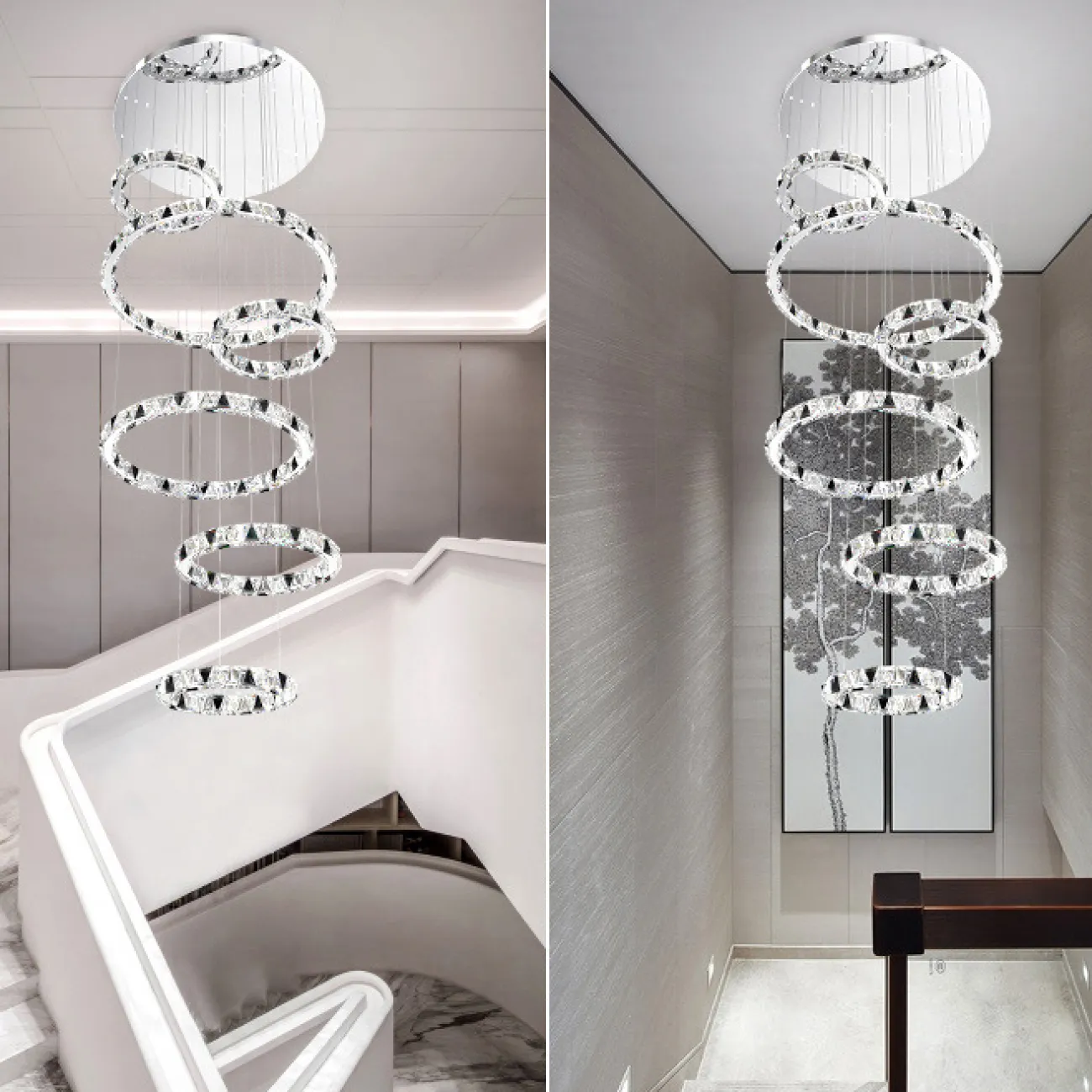 Подвесная люстра ALEKSANDRIN D50+60+80+50+100+50 от ImperiumLoft