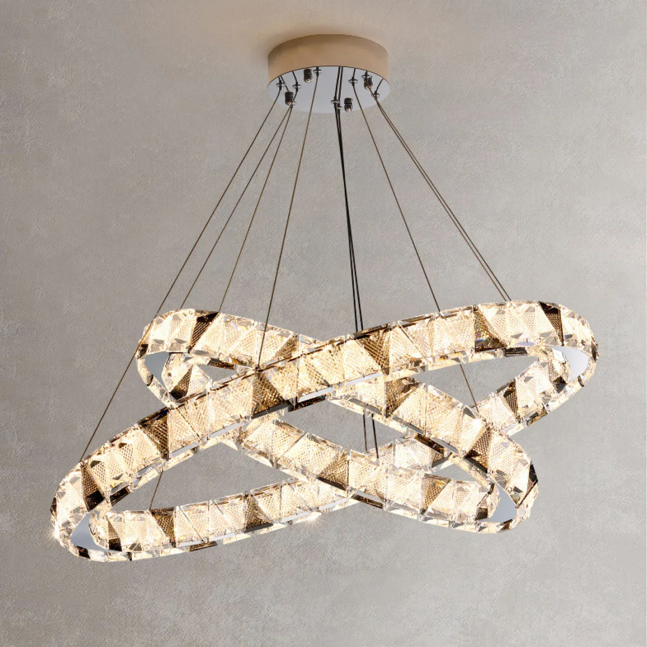 Подвесная люстра ALEKSANDRIN D50+60+80+50+100+50 от ImperiumLoft