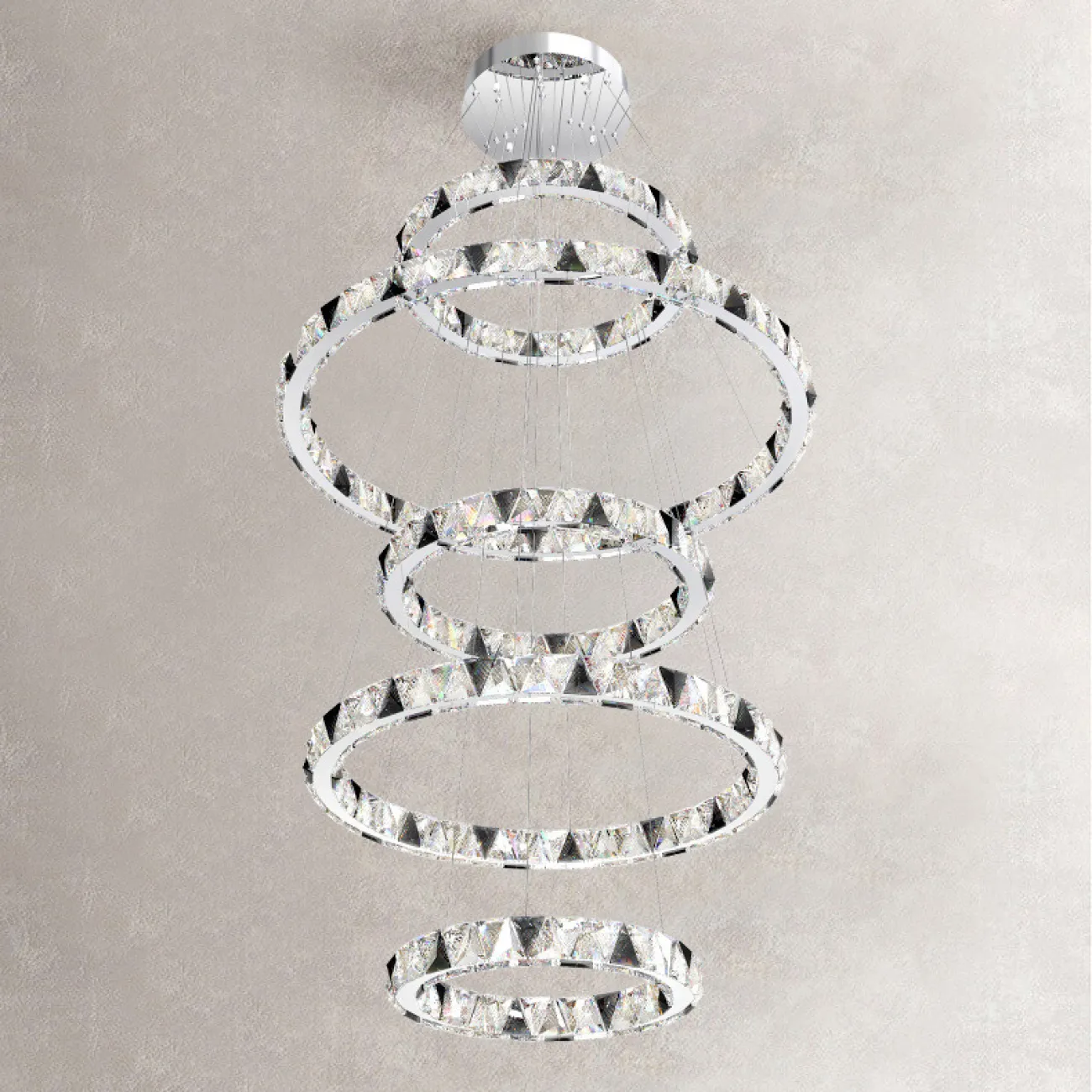 Подвесная люстра ALEKSANDRIN D50+60+80+50+100+50 от ImperiumLoft