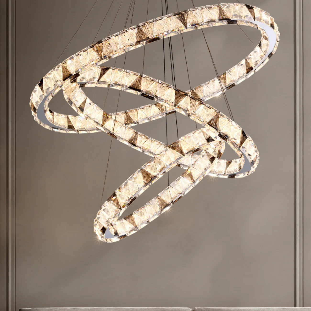 Подвесная люстра ALEKSANDRIN D50+60+80+50+100+50 от ImperiumLoft