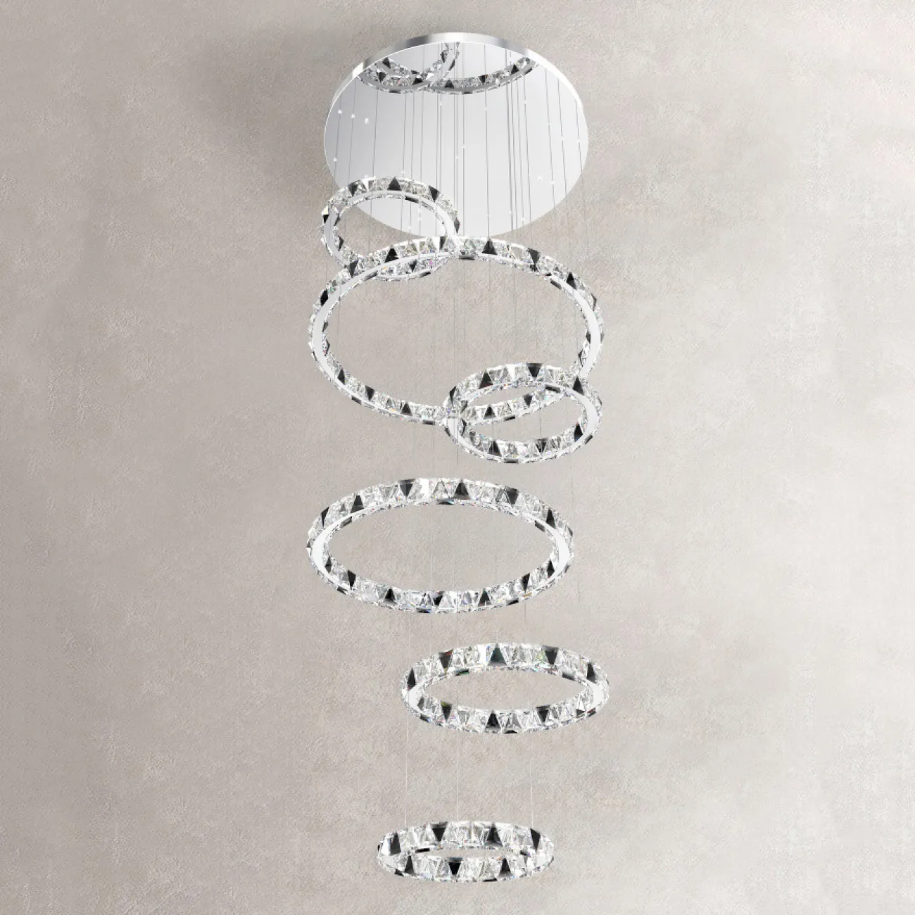 Подвесная люстра ALEKSANDRIN D40+60 от ImperiumLoft