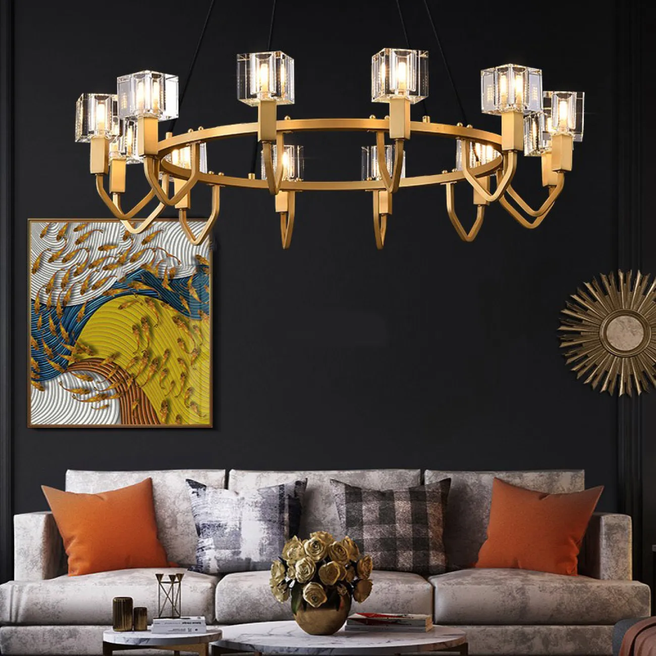 Подвесная люстра DORA CH D90 от ImperiumLoft