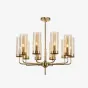 Люстра Hans-Agne Jakobsson Brass & Blue Glass Tube Chandelier Hans-Agne Jakobsson in 1970 10 Коричневый от ImperiumLoft