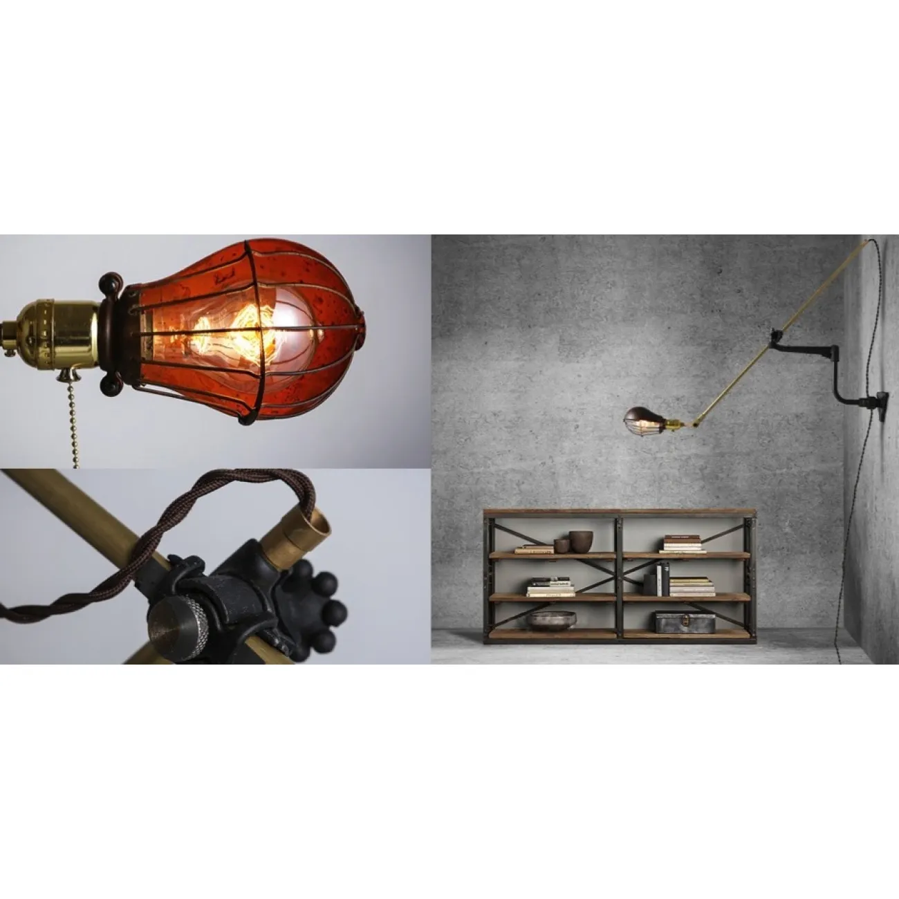 Настенный светильник Steampunk Extension Pole Bra от LaLume