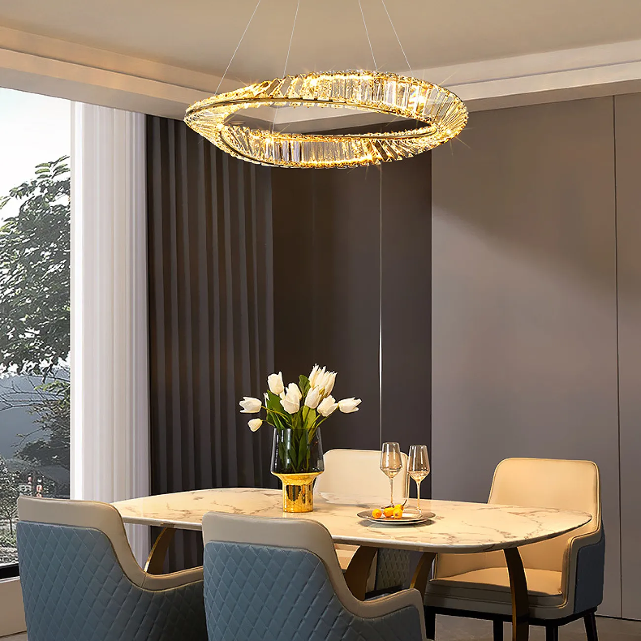 Подвесная люстра BERTOLDA X D60+100 от ImperiumLoft