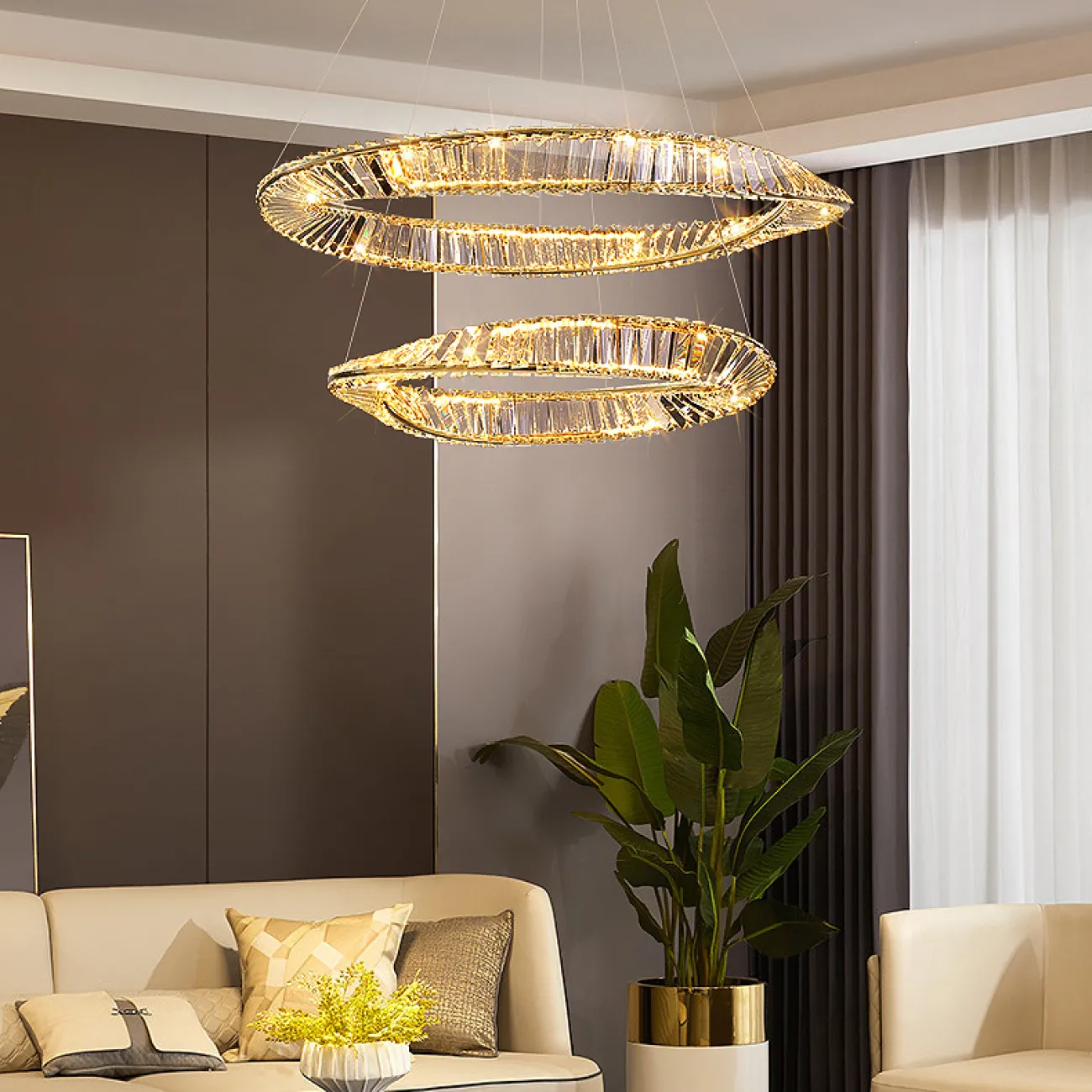 Подвесная люстра BERTOLDA X D60+100 от ImperiumLoft