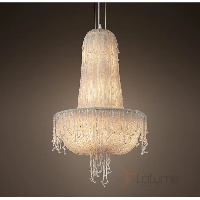 Люстра RH 1930S FRENCH CRYSTAL BEADED Chandelier от LaLume