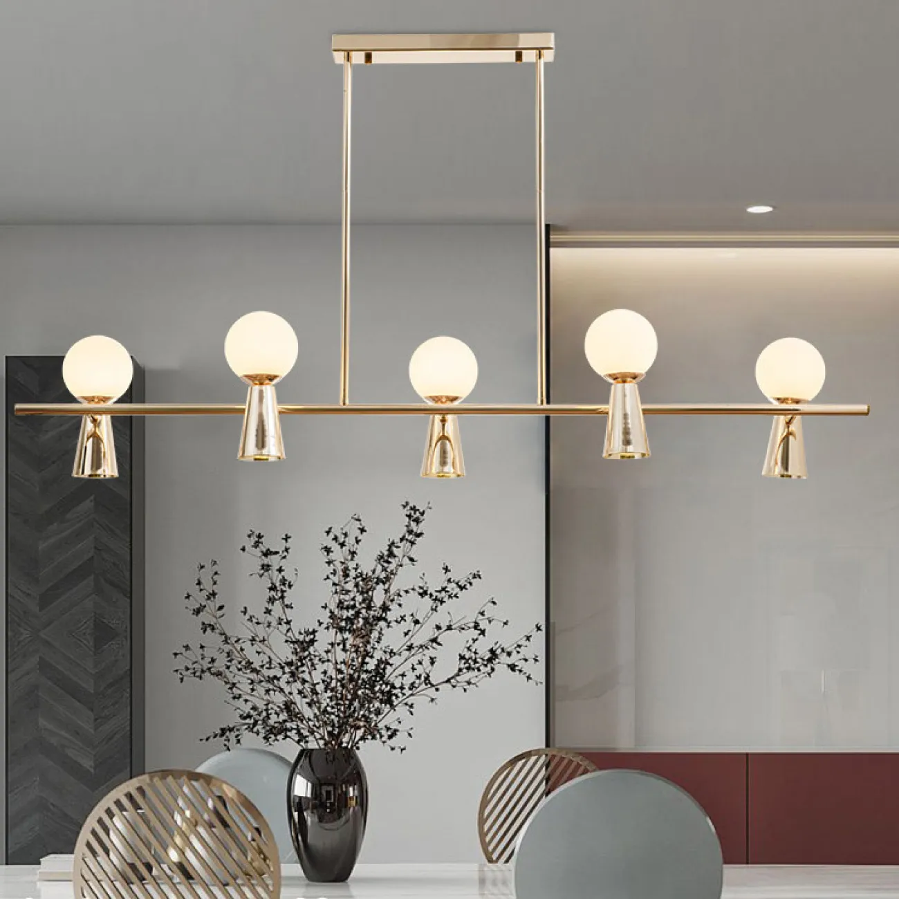 Потолочный светильник ABELINA LONG L10 Black White от ImperiumLoft