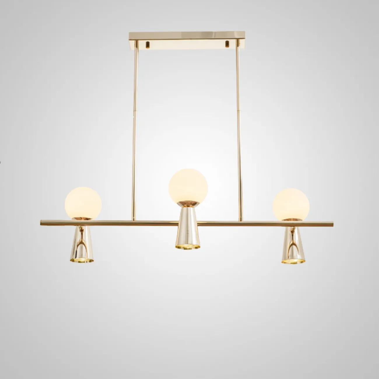Потолочный светильник ABELINA LONG L6 Gold Grey от ImperiumLoft