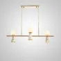 Потолочный светильник ABELINA LONG L6 Gold Grey от ImperiumLoft