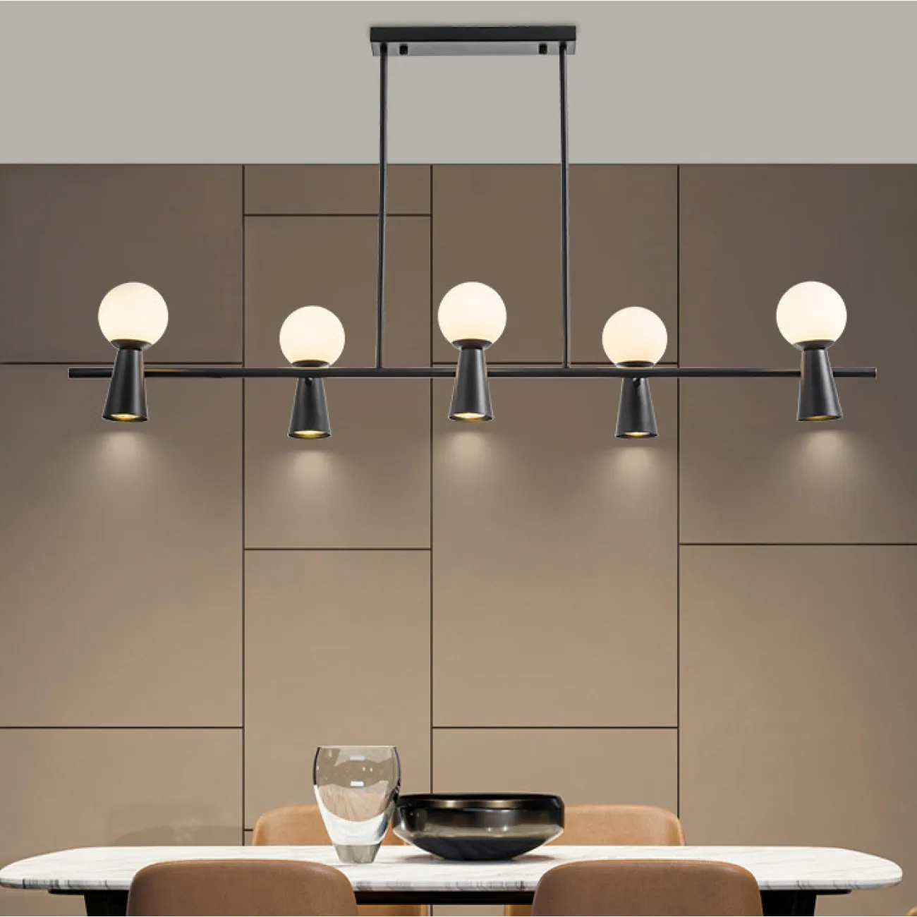 Потолочный светильник ABELINA LONG L10 Black White от ImperiumLoft