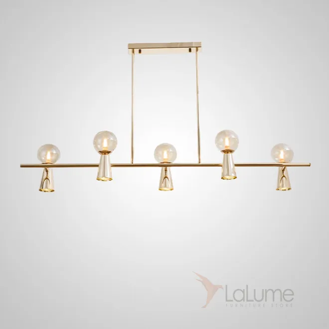 Потолочный светильник ABELINA LONG L10 Gold Amber от ImperiumLoft