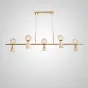 Потолочный светильник ABELINA LONG L6 Gold Grey от ImperiumLoft