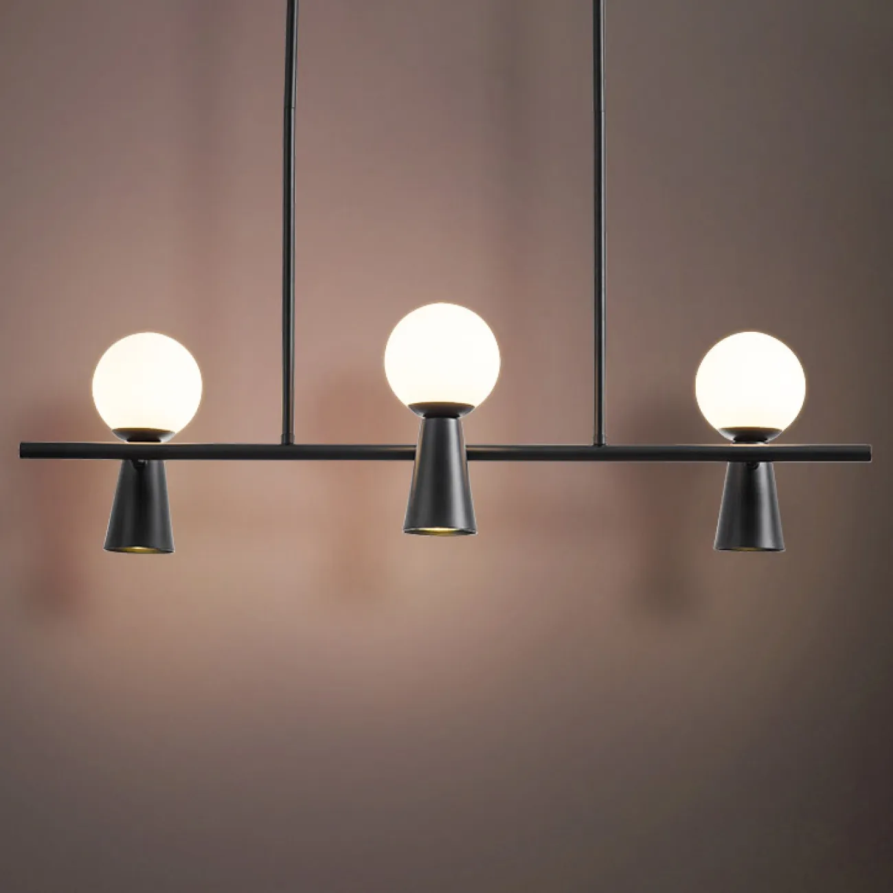 Потолочный светильник ABELINA LONG L6 Gold Grey от ImperiumLoft