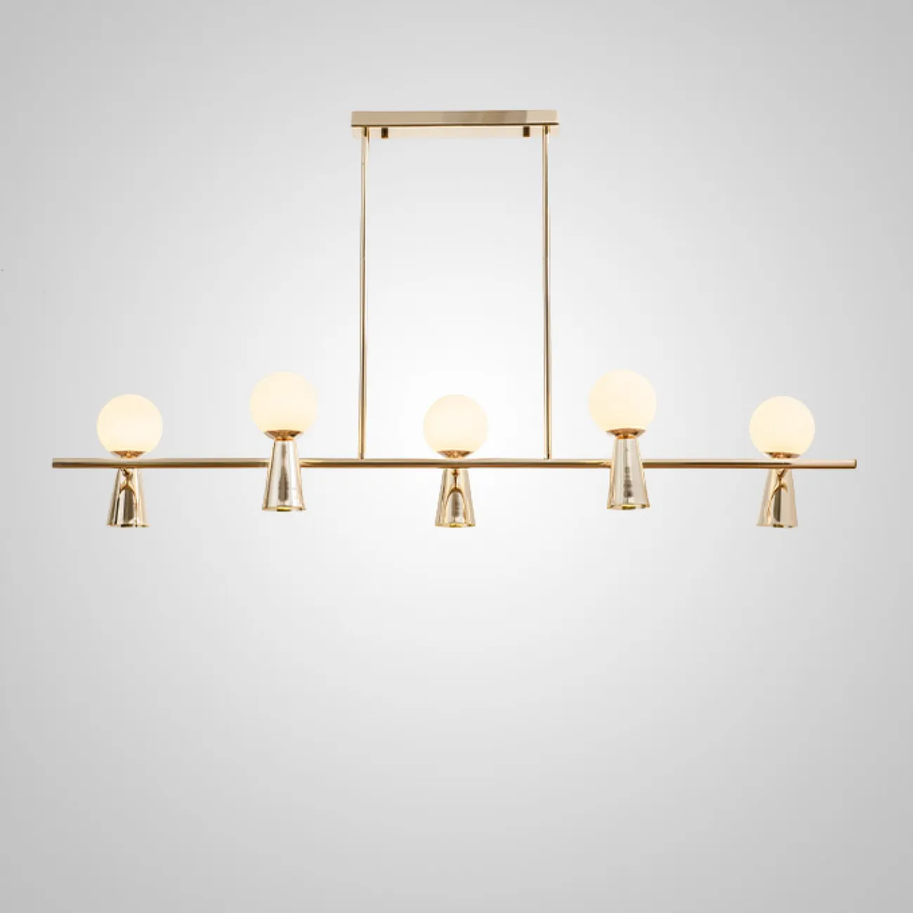 Потолочный светильник ABELINA LONG L6 Gold Grey от ImperiumLoft