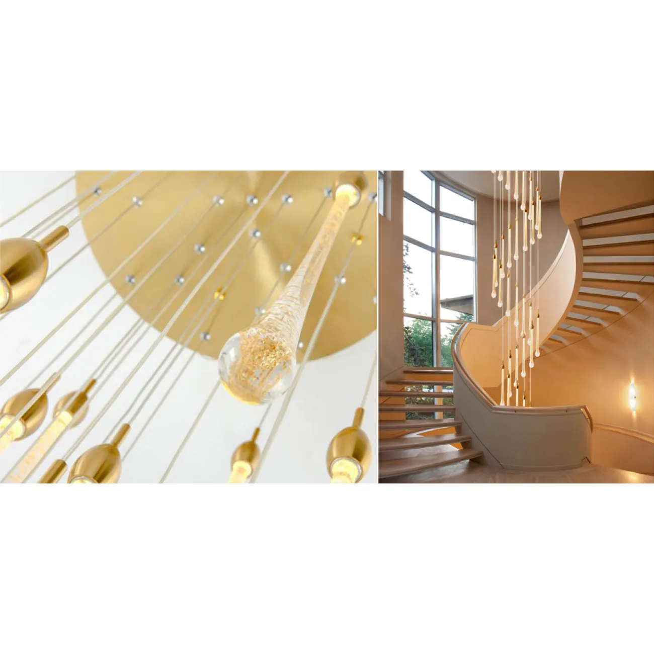 Люстра Droplet Ray Circle