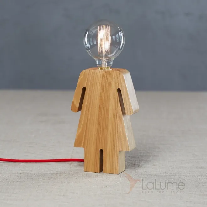 Настольная лампа Wooden Girl