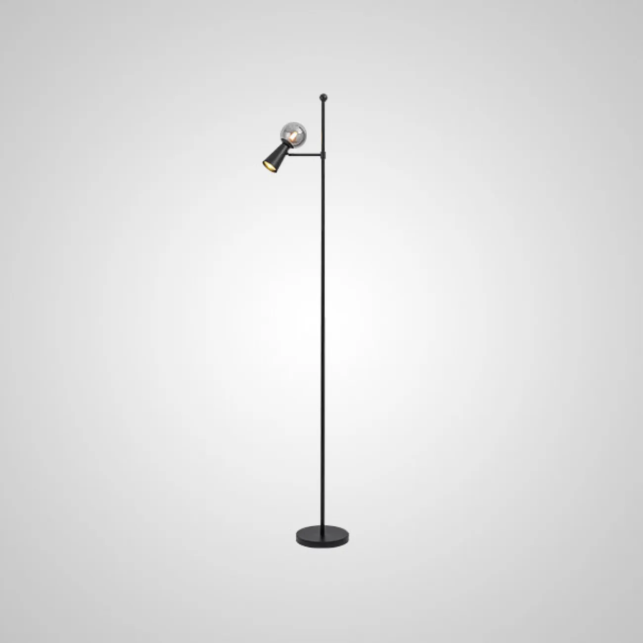 Торшер ABELINA FL Black Amber от ImperiumLoft