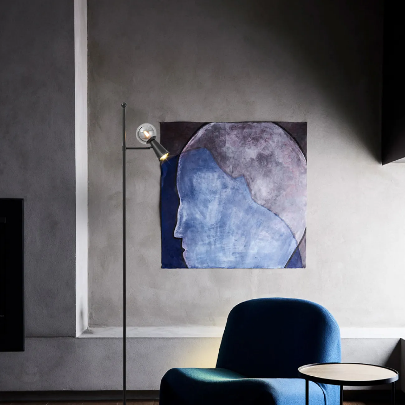 Торшер ABELINA FL Black Amber от ImperiumLoft