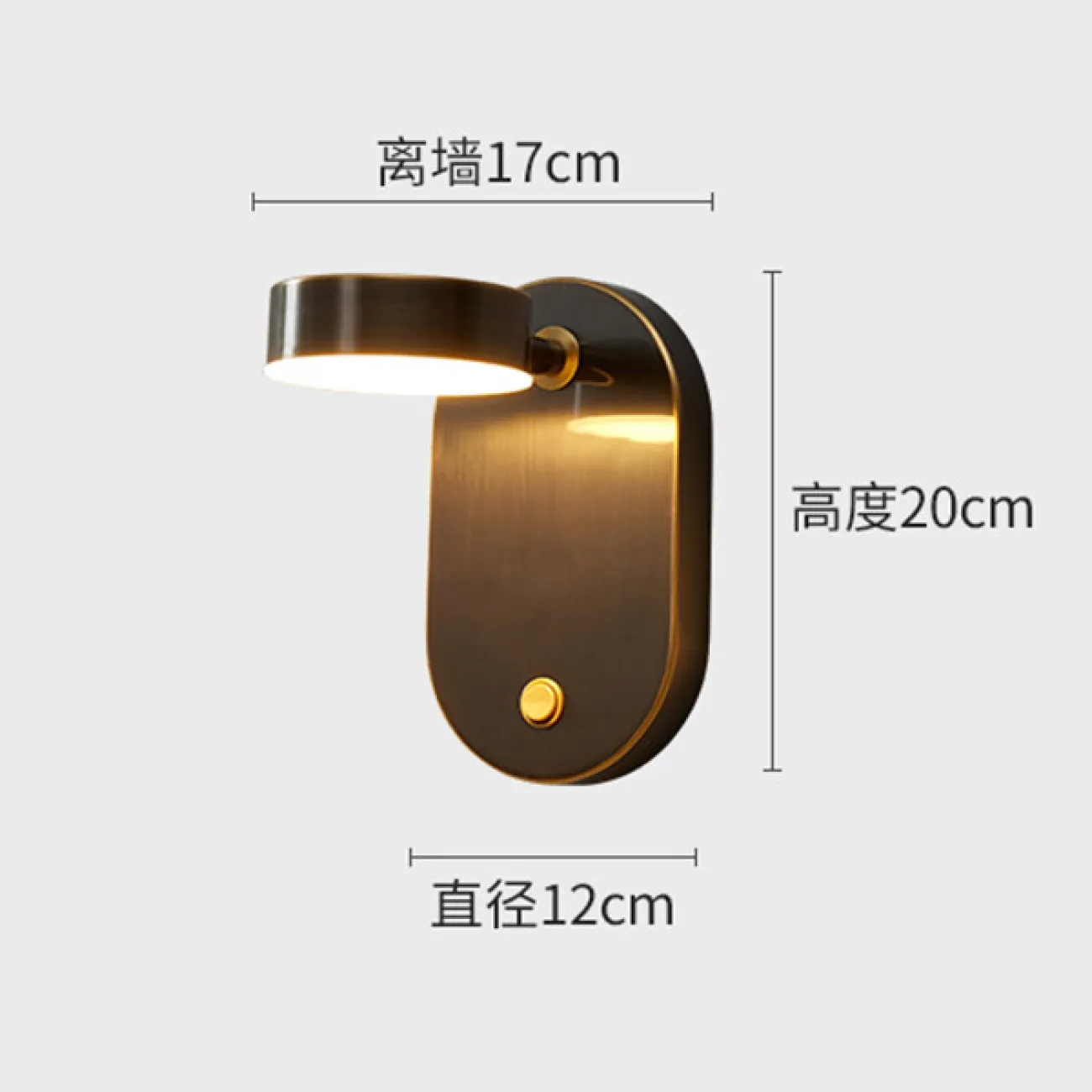 Настенный светильник KAPPA B Brass от ImperiumLoft