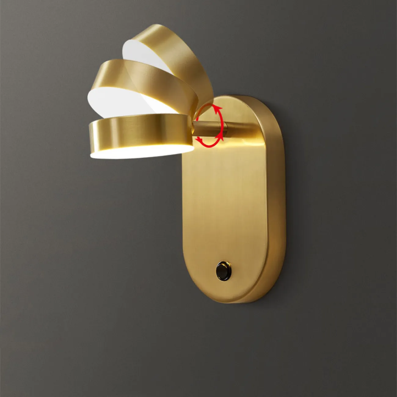 Настенный светильник KAPPA B Brass от ImperiumLoft