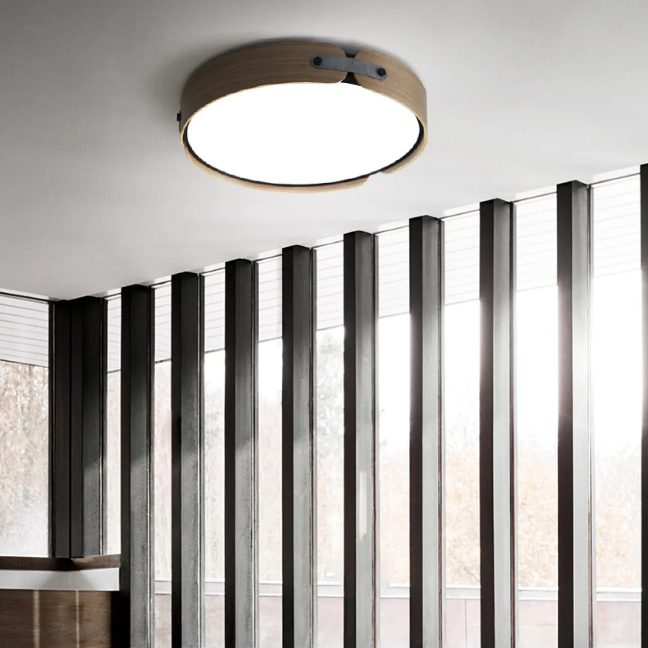 Потолочный светильник RANGE 3 D72 Dark wood от ImperiumLoft Потолочный светильник RANGE 3 D72 Dark wood от ImperiumLoft