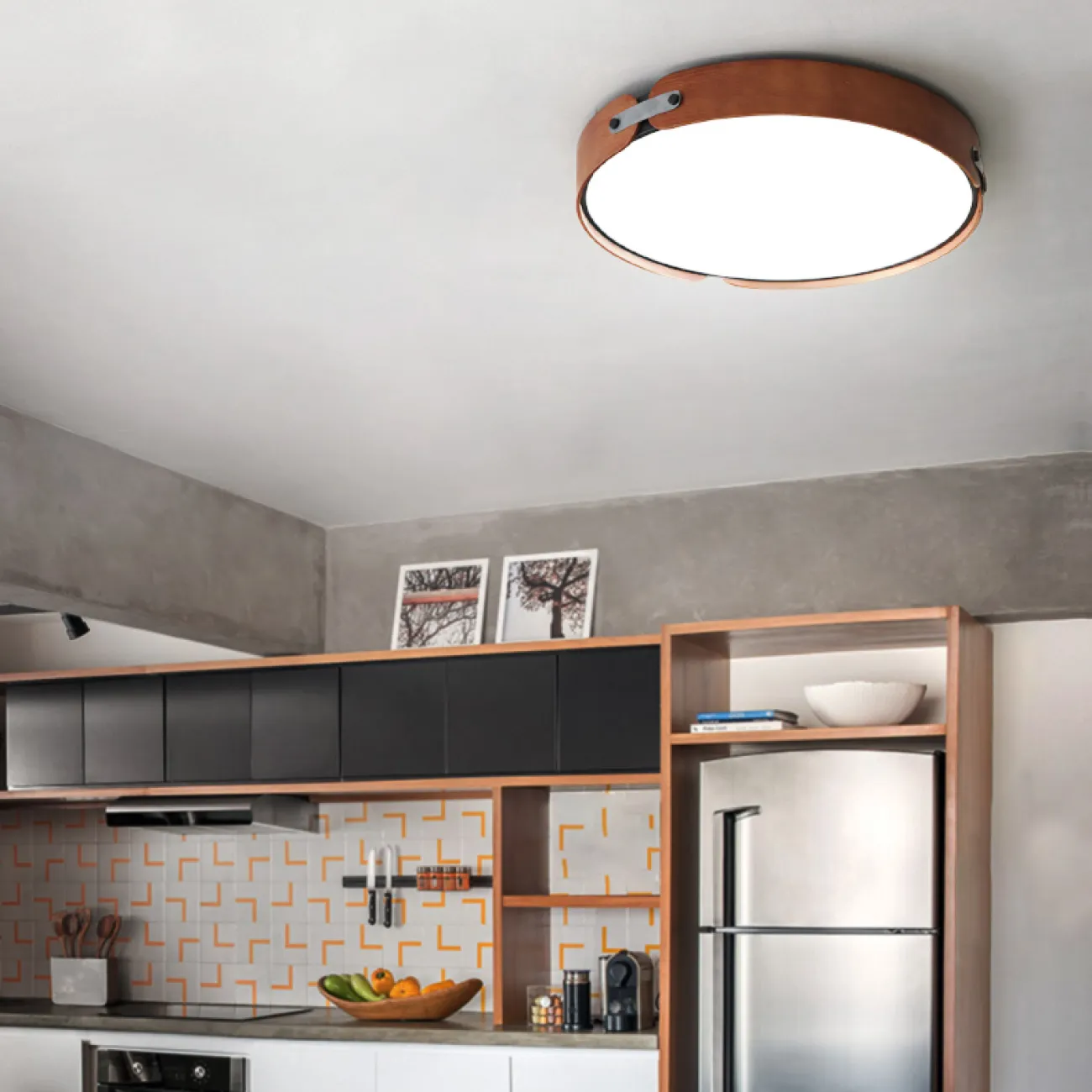 Потолочный светильник RANGE 3 D72 Dark wood от ImperiumLoft Потолочный светильник RANGE 3 D72 Dark wood от ImperiumLoft