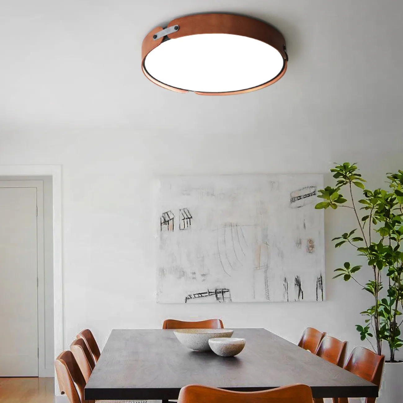 Потолочный светильник RANGE 3 D72 Dark wood от ImperiumLoft Потолочный светильник RANGE 3 D72 Dark wood от ImperiumLoft