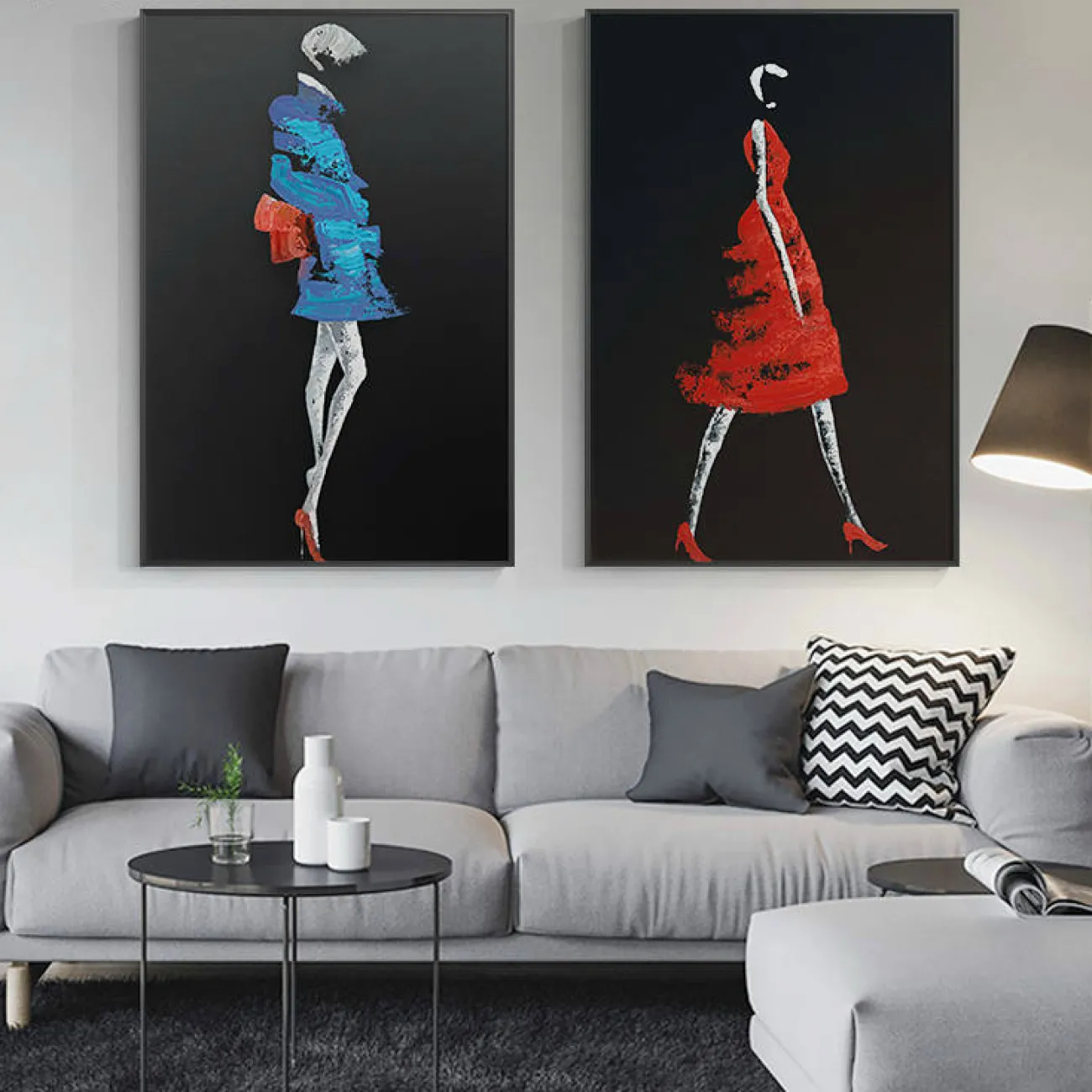 Дизайнерская картина Маслом LaLume-YYY028