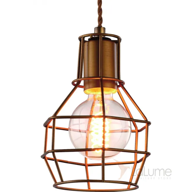 Подвесной светильник Loft Wire Cage Pendant Brown от LaLume