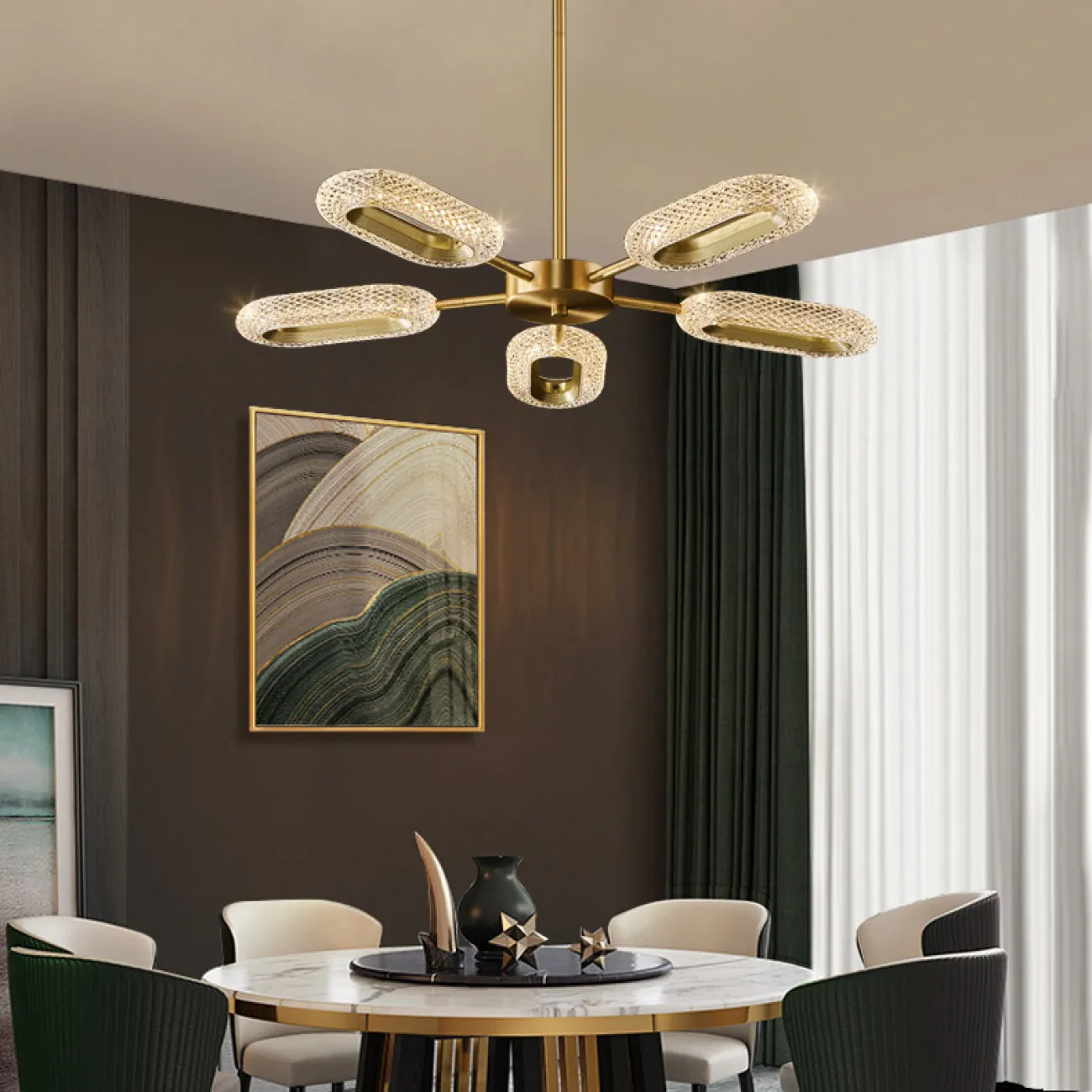 Потолочная люстра KEZIA X L10 от ImperiumLoft