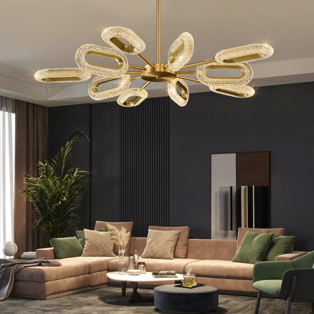 Потолочная люстра KEZIA X L10 от ImperiumLoft