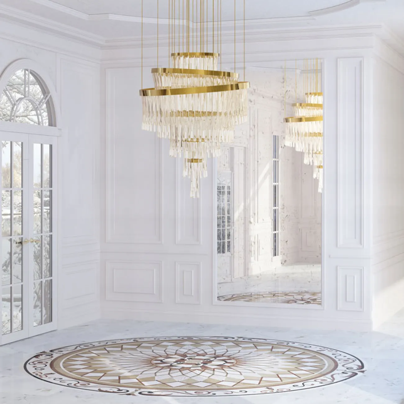 Подвесная люстра ESTELLA D180 от ImperiumLoft
