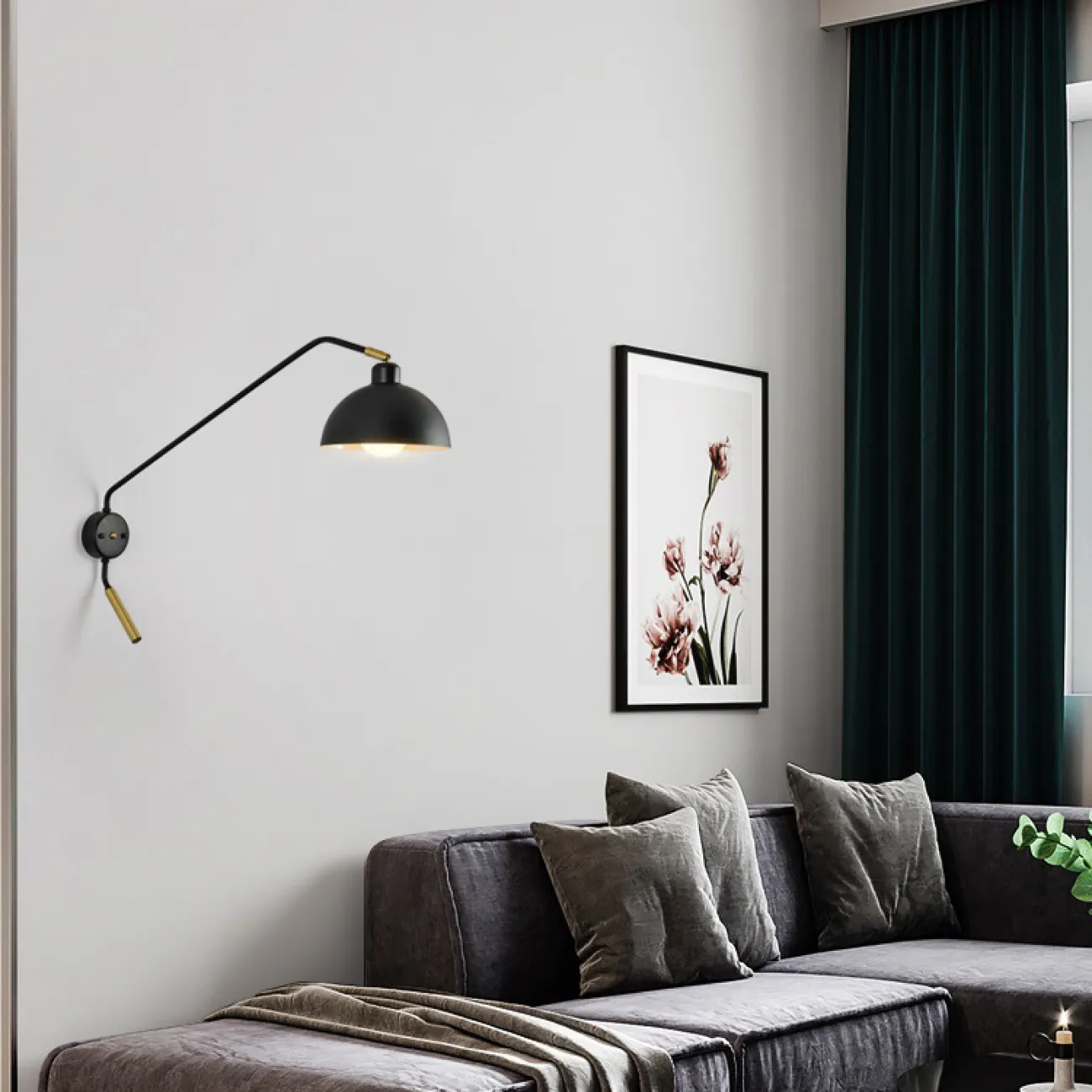 Настенный светильник TEODINE L70 Brass от ImperiumLoft