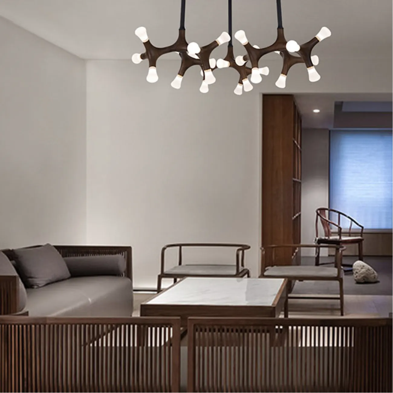 Потолочная люстра SANTANA CH D110 Light brown от ImperiumLoft