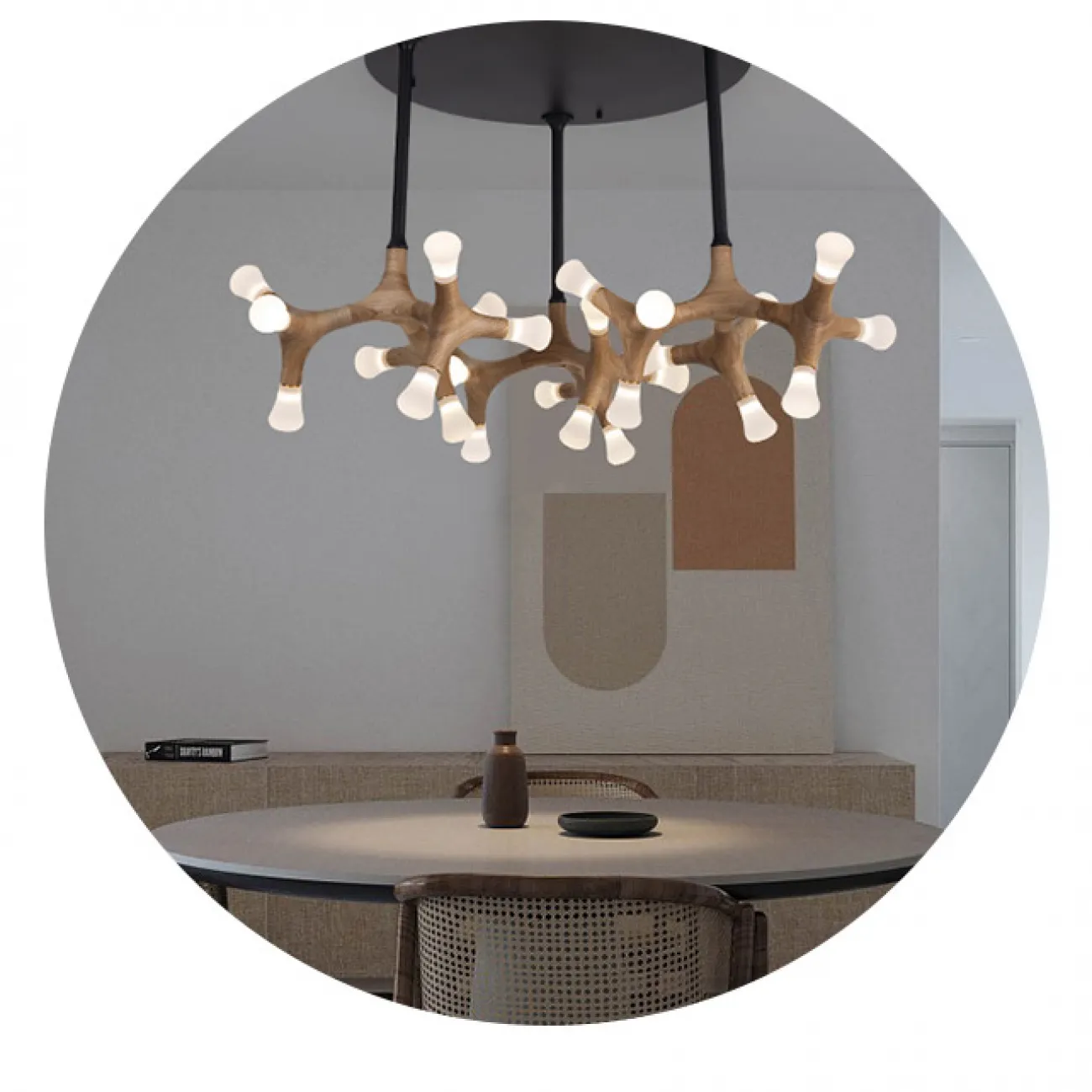 Потолочная люстра SANTANA CH D110 Light brown от ImperiumLoft