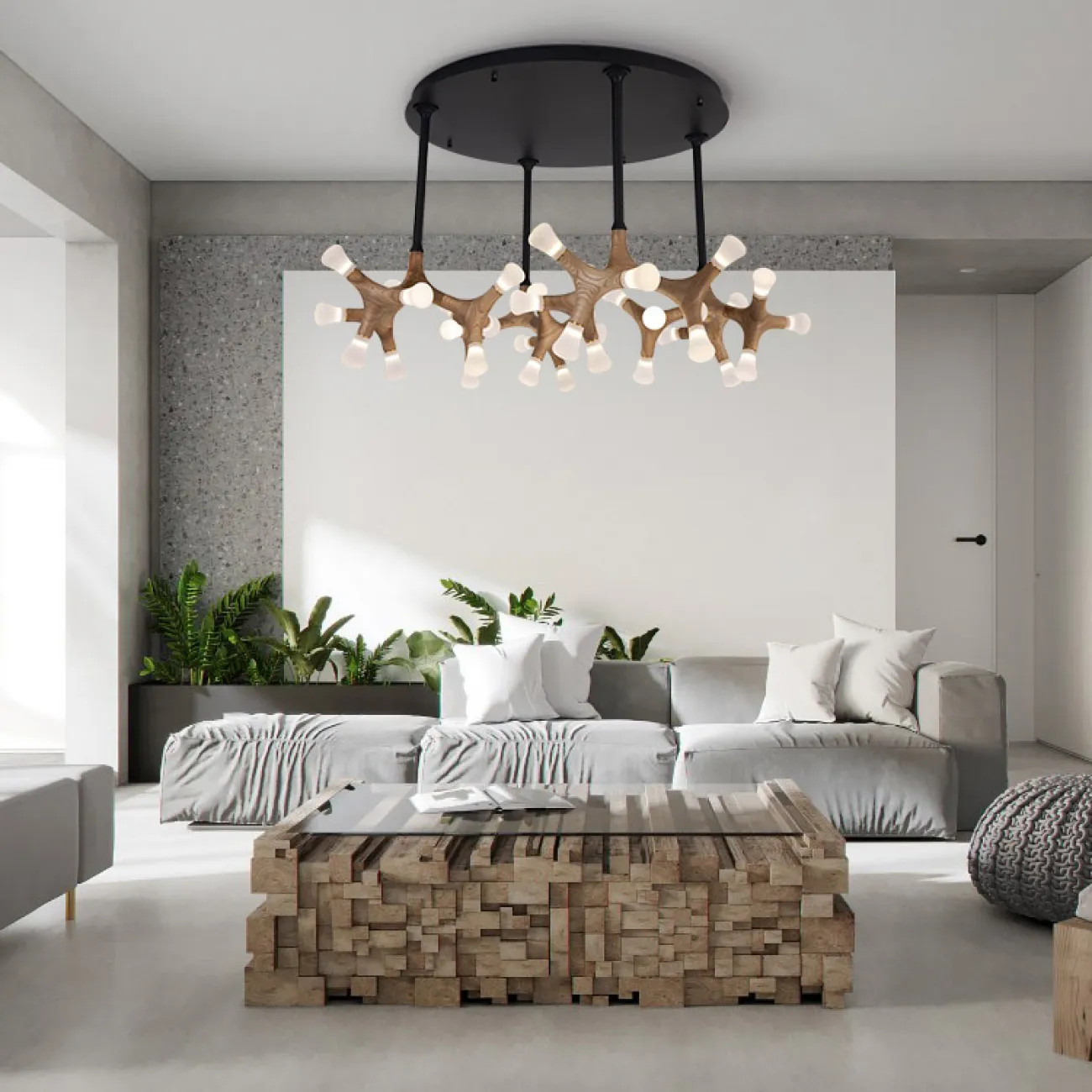 Потолочная люстра SANTANA CH D110 Light brown от ImperiumLoft