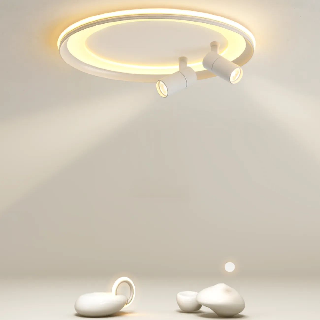 Потолочный светильник GARB А D50 White от ImperiumLoft