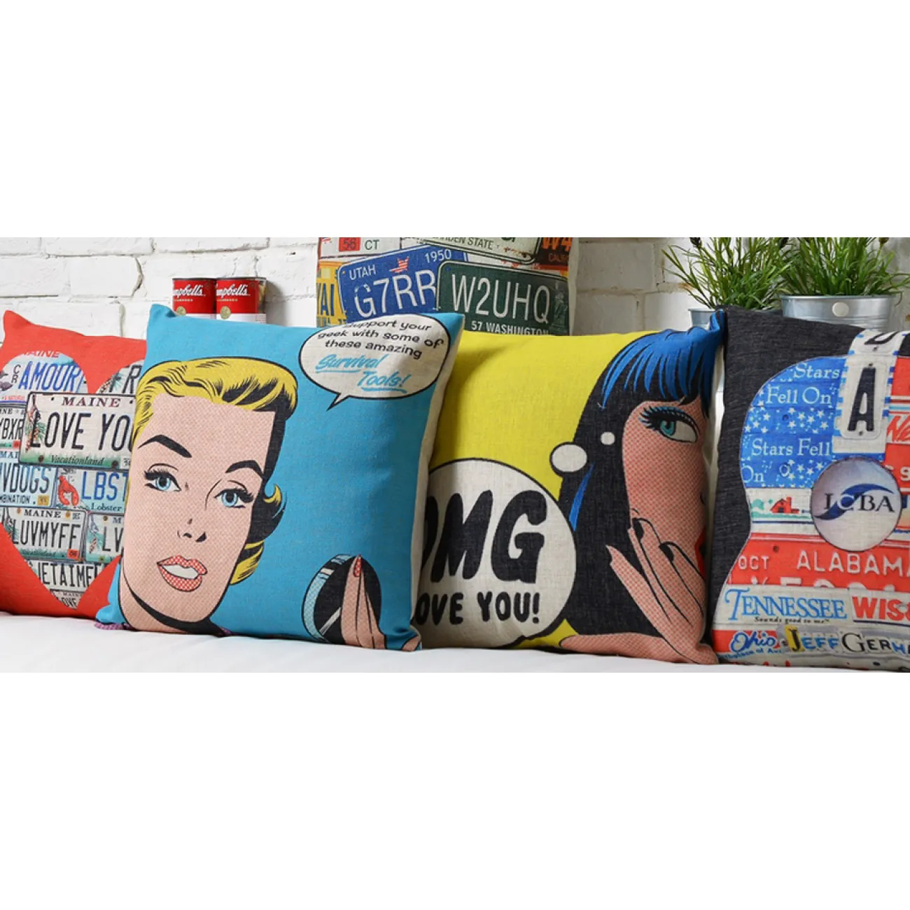 Декоративная подушка i love you от LaLume