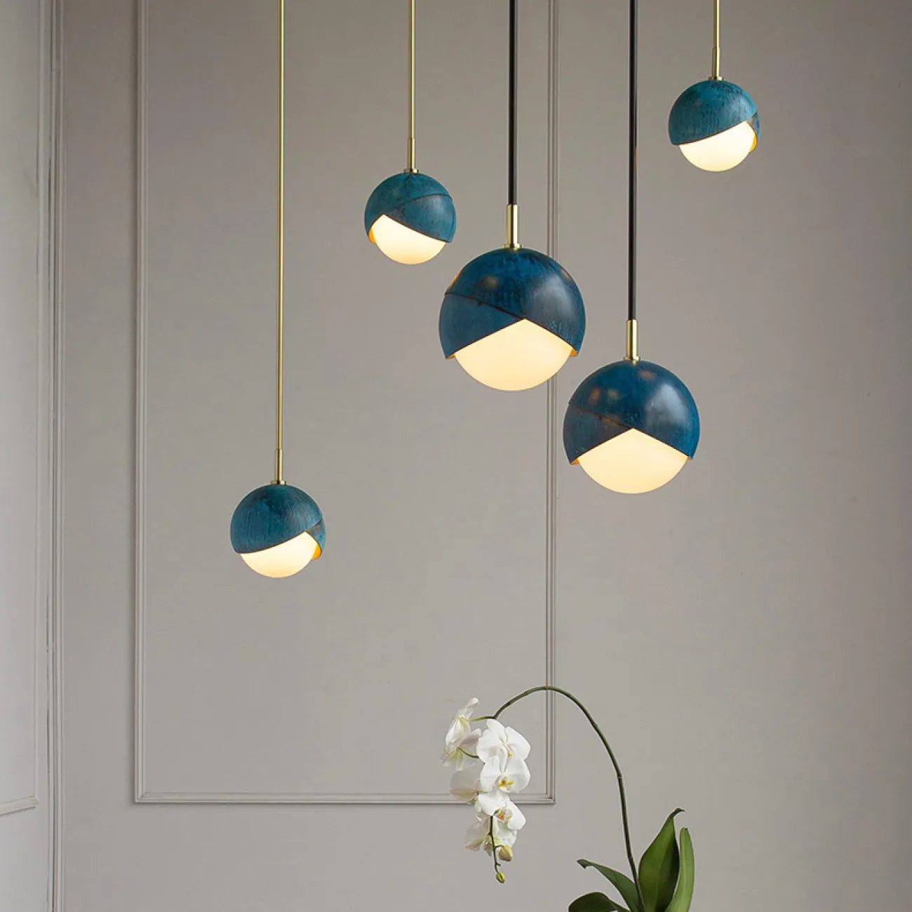 Подвесной светильник FLORIS brass от ImperiumLoft