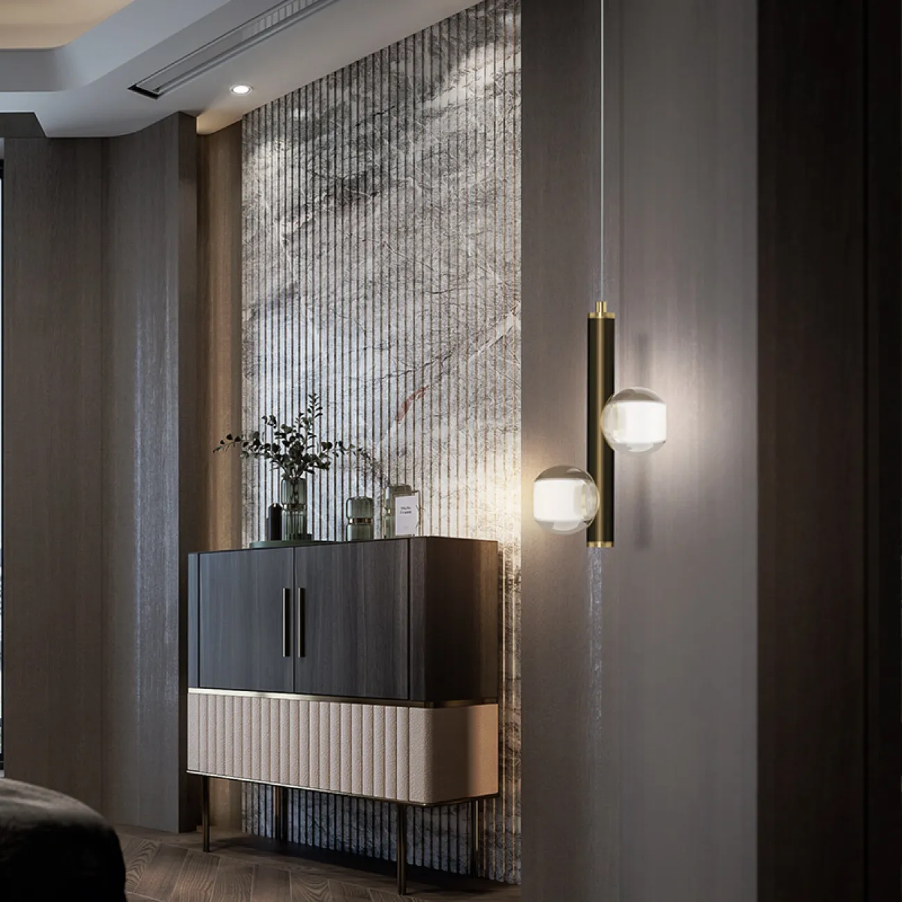 Подвесной светильник ILIANA brass black от ImperiumLoft