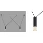 Wireflow LED Black Suspension lam 2 патрона designed by Jordi Vilardell