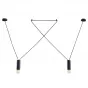 Wireflow LED Black Suspension lam 2 патрона designed by Jordi Vilardell