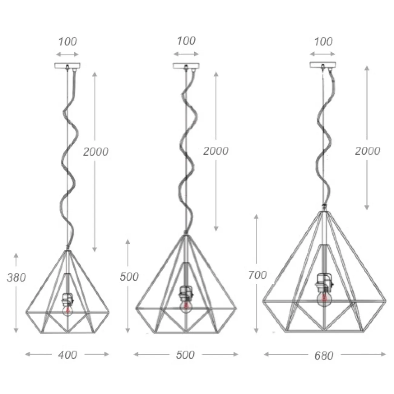 Подвесной светильник Loft Bar Nest Cone Black от LaLume